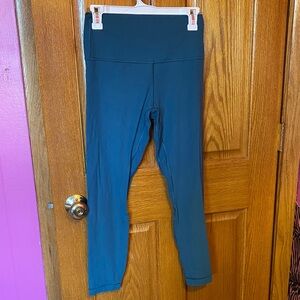 lululemon athletica Teal Ribbed Leggings